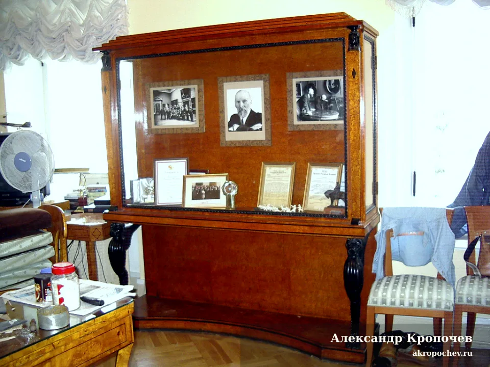 Черная лаковая витрина